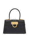 Women's Iconic Top Handle Cross Bag Black - SALVATORE FERRAGAMO - BALAAN 2