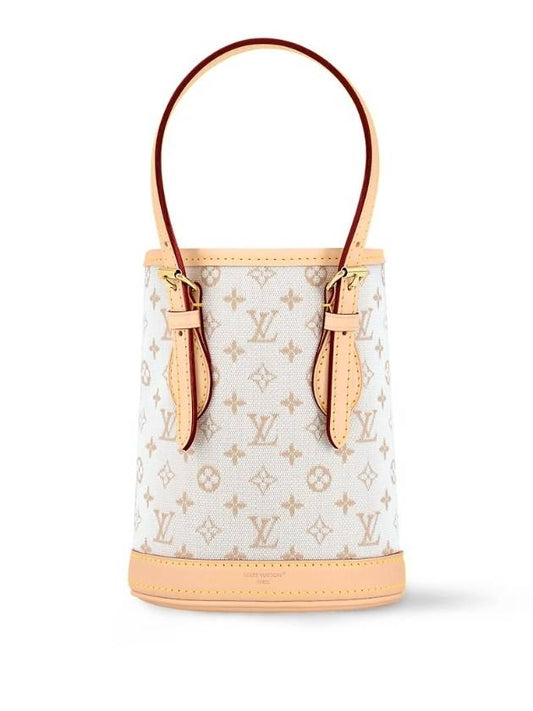 Nano Bucket Bag White - LOUIS VUITTON - BALAAN 1