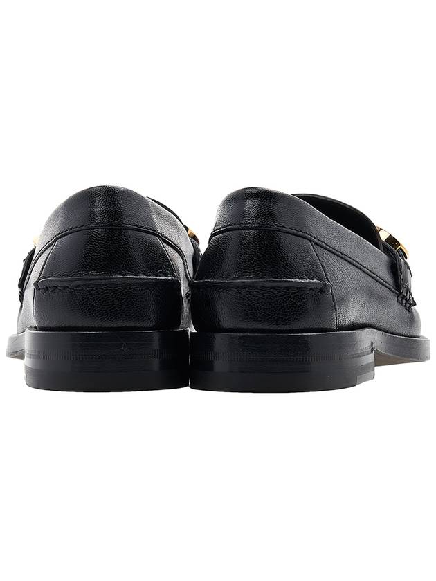 Women's Logo Symbol Leather Loafer Black - GUCCI - BALAAN.