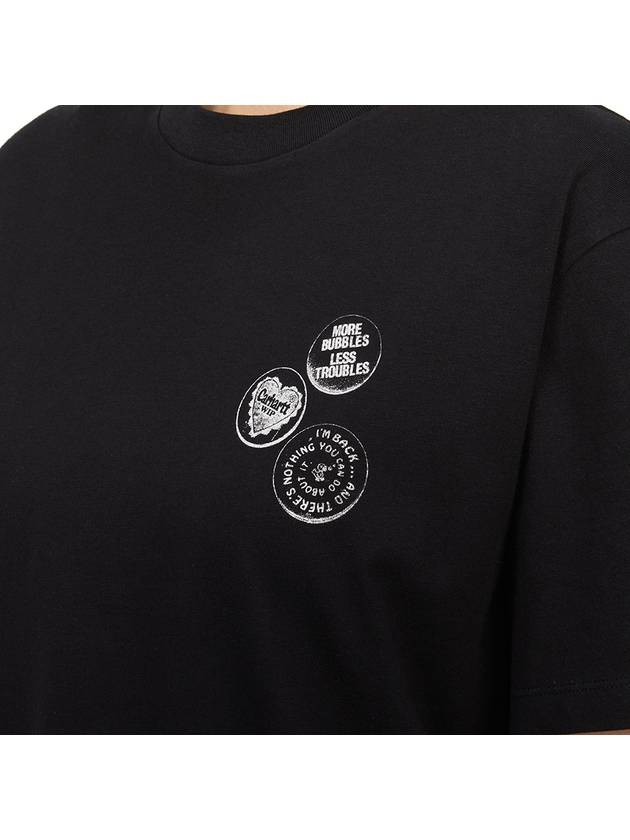 Pin Short Sleeve T-Shirt Black - CARHARTT WIP - BALAAN 7