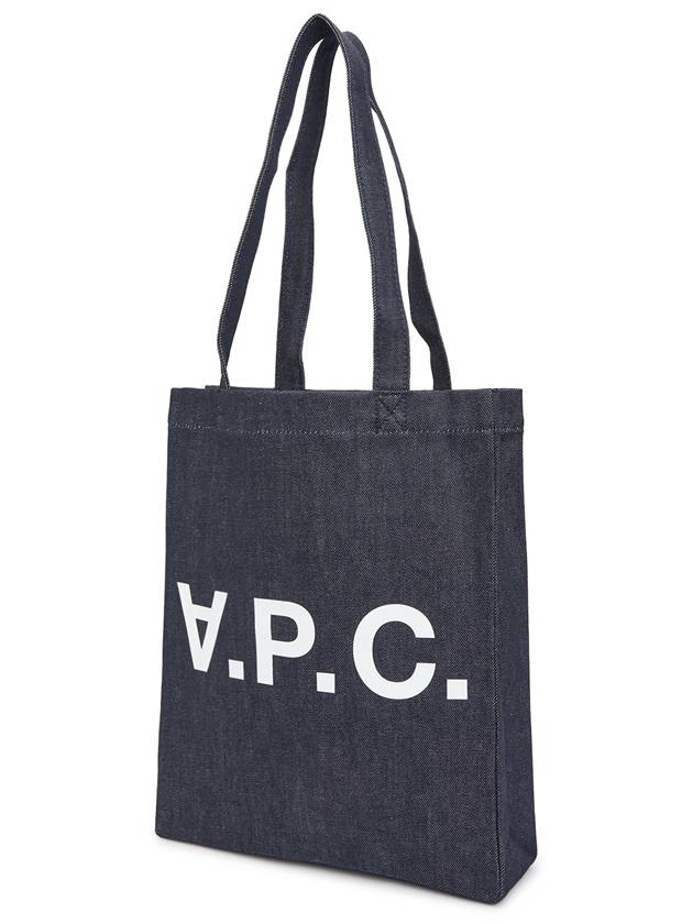 Laure logo denim tote bag blue - A.P.C. - BALAAN 3