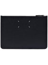 Stitch Zipper Clutch Bag Black - MAISON MARGIELA - BALAAN.