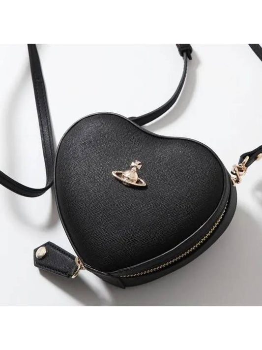 SAFFIANO MINI HEART CROSSBODY 5202006JU S000B N401 sapphiano bag - VIVIENNE WESTWOOD - BALAAN 1