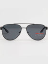 Eyewear Logo Polarized Sunglasses Black Grey - PRADA - BALAAN 4