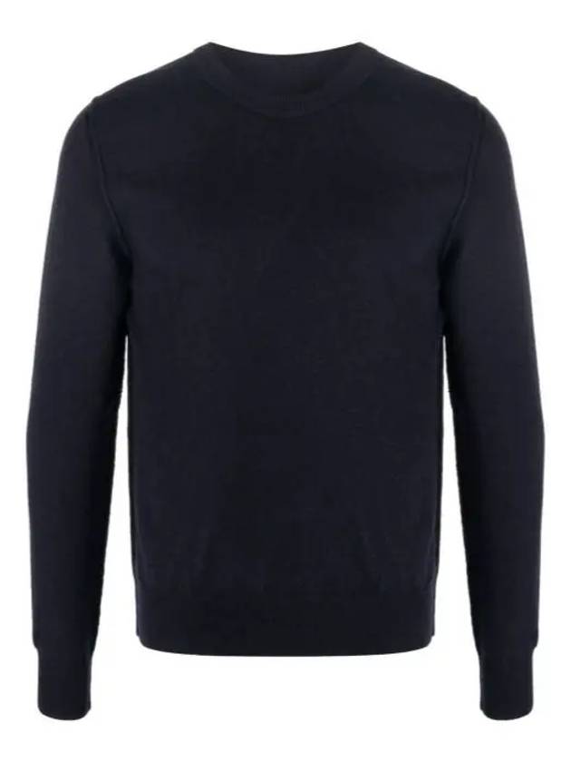 Crew Neck Cashmere Knit Top Navy - MAISON MARGIELA - BALAAN 2