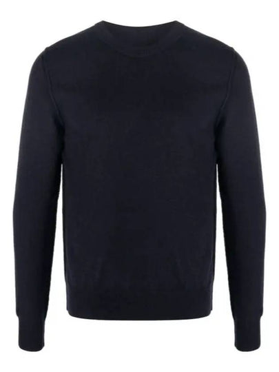 Crew Neck Cashmere Knit Top Navy - MAISON MARGIELA - BALAAN 2