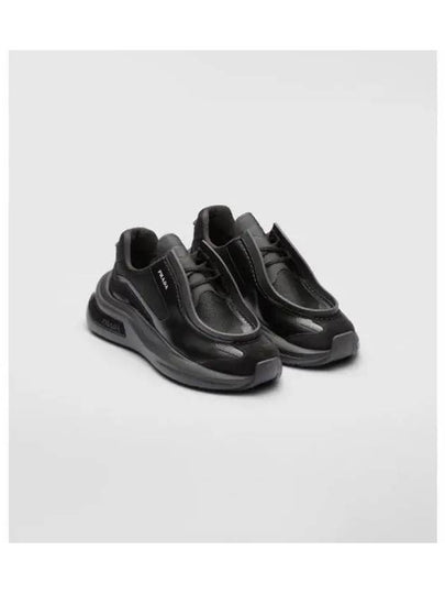 System Panel Low-Top Sneakers Black - PRADA - BALAAN 2