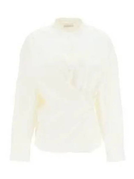 Officer Collar Twisted Shirt Chalk 1237976 - LEMAIRE - BALAAN 1