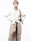 Four Woman Women s Soft Crop Knit Cardigan Ivory W243TP04IV - CHANCE'S NOI - BALAAN 3