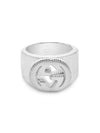 Interlocking G Wide Ring Silver - GUCCI - BALAAN 3