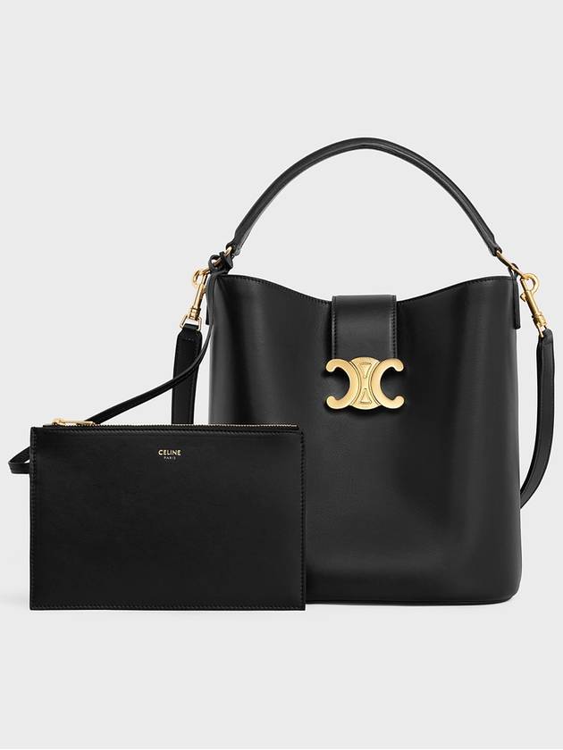 Medium Louise Bag Smooth Calfskin Shoulder Bag Black - CELINE - BALAAN 2