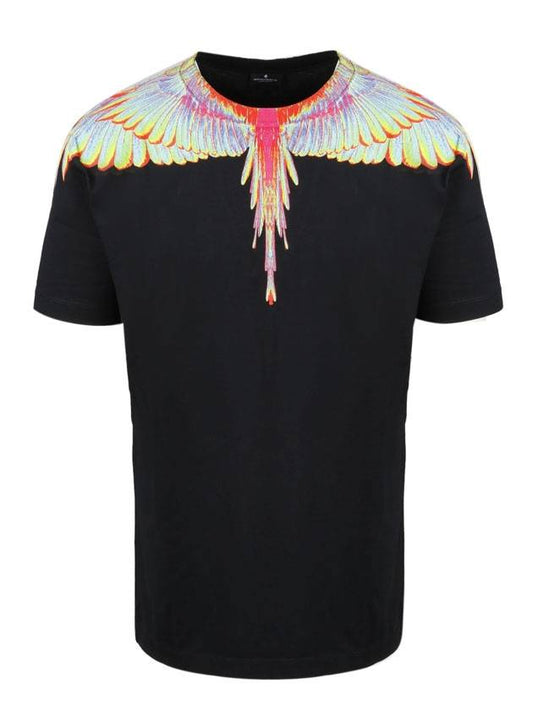 fluo neon short sleeve t-shirt black - MARCELO BURLON - BALAAN.