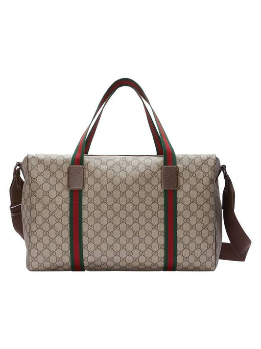 Web Soft GG Supreme Large Duffel Bag Beige - GUCCI - BALAAN 1