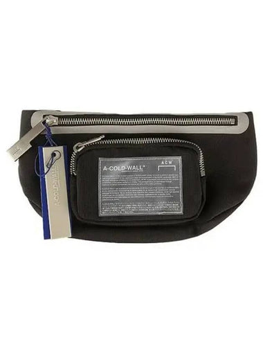 A COLD WALL ACWUG001WHL BK Mission Statement Logo Waist Bag Black TFN 270821 - A-COLD-WALL - BALAAN 1