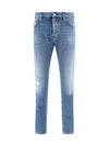 Medium Preppy Wash Cool Guy Straight Jeans Light Blue - DSQUARED2 - BALAAN 2