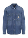 Harvey Shirt Denim Jacket Blue - CARHARTT WIP - BALAAN 2