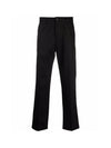 Men's Straight Pants Black - AMI - BALAAN 3