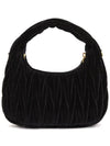 Wonder Matelasse Velvet Shoulder Bag Black - MIU MIU - BALAAN 4