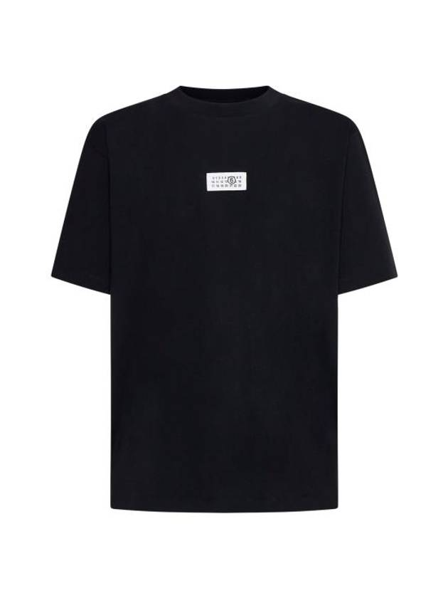 Logo Crew Neck Short Sleeve T-Shirt Black - MAISON MARGIELA - BALAAN 1