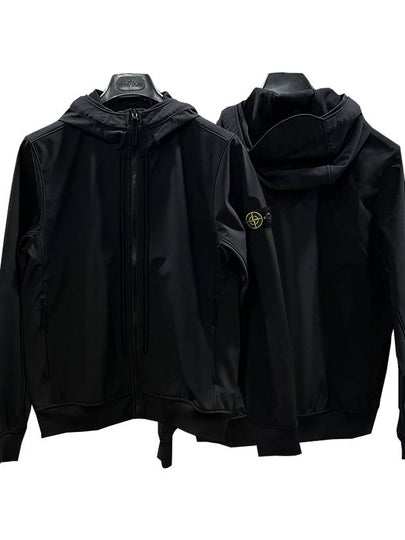 Kids Wappen Logo Hooded Zip-Up Jacket Black - STONE ISLAND - BALAAN 2