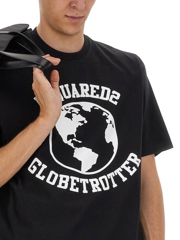 GLOBETROTTER T-shirt S74GD1039S23009900 B0040184016 - DSQUARED2 - BALAAN 5