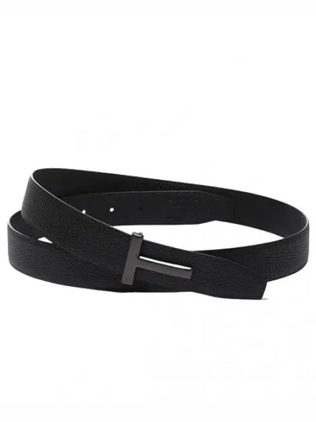 leather palladium buckle belt men s waistband - TOM FORD - BALAAN 1