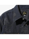 Men s Western 8oz Jacquard Rose Denim Shirt Jacket Indigo PU202 - NEEDLES - BALAAN 2