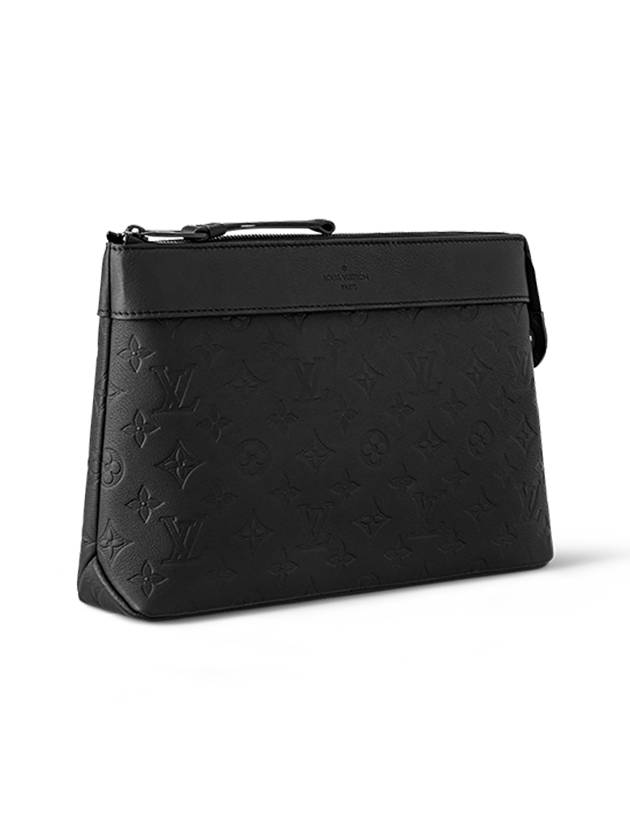 Pochette Voyage Souple Monogram Leather Pouch Bag Black - LOUIS VUITTON - BALAAN 3