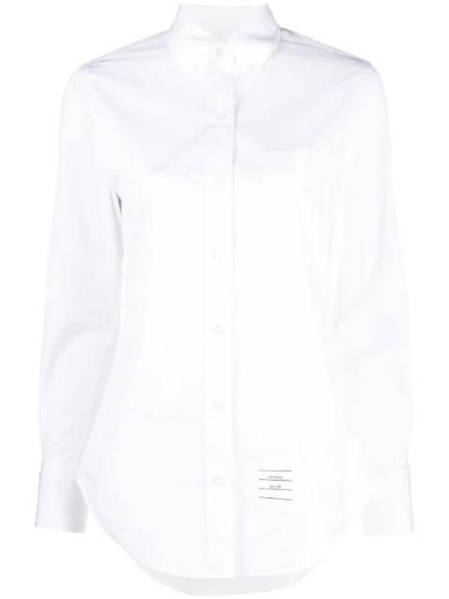 logo patch long sleeve shirt FLL030A03113 - THOM BROWNE - BALAAN 1