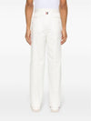 Low Rise Cotton Straight Pants White - THOM BROWNE - BALAAN 4