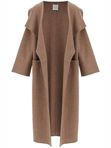 beige wool and cashmere kimono coat - TOTEME - BALAAN 1