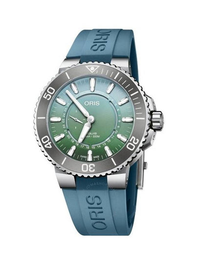 Oris Aquis Dat Watt Limited Edition II Watch Set 44mm with Green Dial and Two Straps - ORIS - BALAAN 2