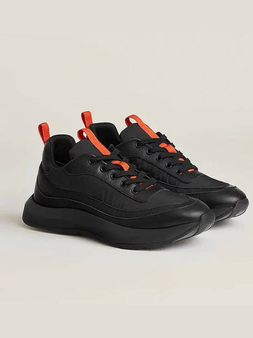 Men's Gramme Gram Sneakers Black H231700Z - HERMES - BALAAN 1