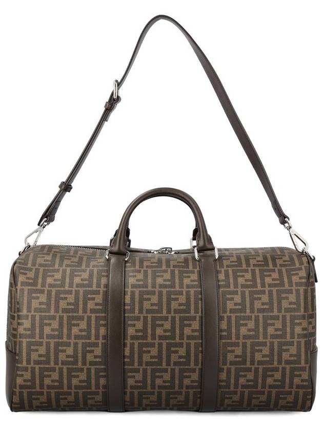 FF Fabric Large Duffel Bag Brown - FENDI - BALAAN 3