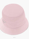 Re-Nylon Triangle Logo Bucket Hat Alabaster Pink - PRADA - BALAAN 3