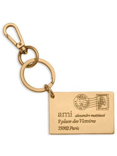 Alexandre Mattiussi Enveloppe Key Holder Gold - AMI - BALAAN 1