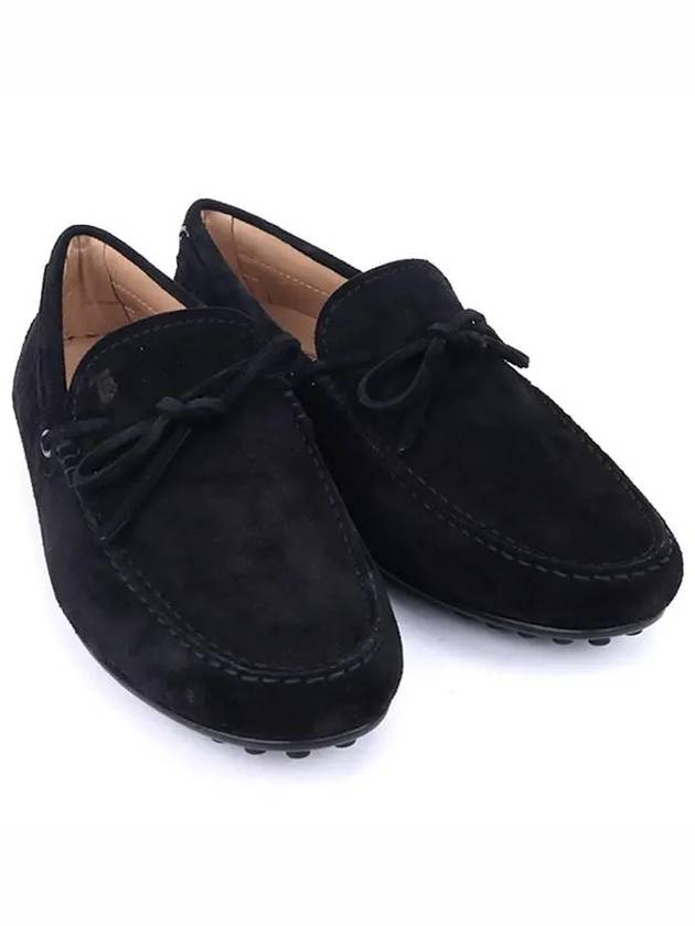 Men's City Gommino Suede Driving Shoes Black - TOD'S - BALAAN 4