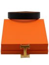 H Buckle Reversible 32mm Leather Black - HERMES - BALAAN 4