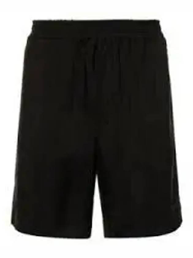 Embroidered Logo Shorts Black - MSGM - BALAAN 2