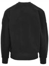 Shadow Logo Crew Neck Cotton Sweatshirt Black - STONE ISLAND - BALAAN 4