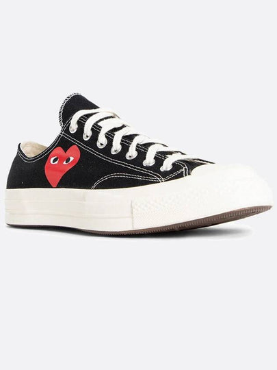 Comme des Gar ons Converse Mini Heart Chuck 70 Low Black A08804C - COMME DES GARCONS PLAY - BALAAN 2