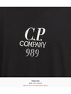 20/1 Jersey Boxy Logo Short Sleeve T-Shirt Black - CP COMPANY - BALAAN 7