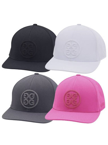 Circle GS Golf Cap Hat Tonal Snapback Flex Fit Black White Gray ONYX SNO CHARCOAL G4AS21H39 - G/FORE - BALAAN 1