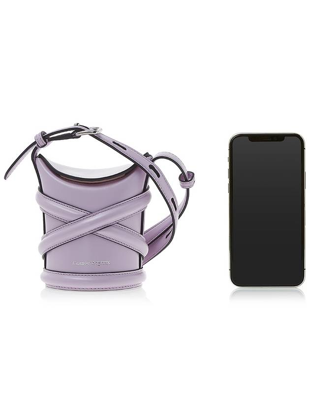 Curve Mini Cross Bag Lilac - ALEXANDER MCQUEEN - BALAAN.