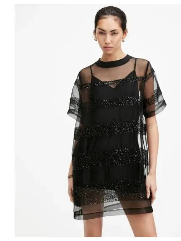 Isabella Embellished Dress W006DA 5 - ALLSAINTS - BALAAN 1