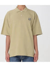 Bold Fox Head Patch Oversized Polo Shirt Sage Green - MAISON KITSUNE - BALAAN 5