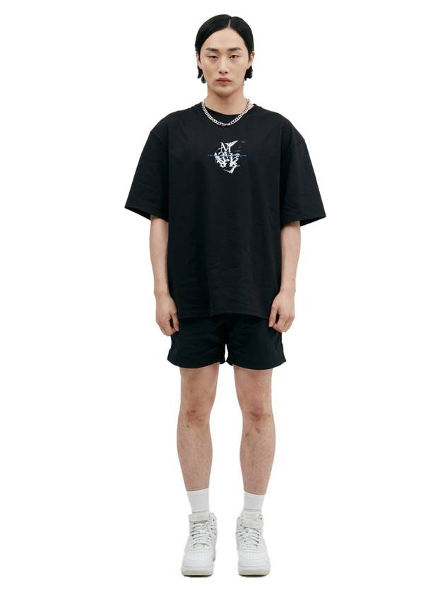 M logo short sleeve t-shirt charcoal gray - MAVRK - BALAAN 1