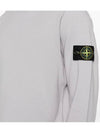 Wappen Patch Garment Dyed Sweatshirt Grey - STONE ISLAND - BALAAN 6