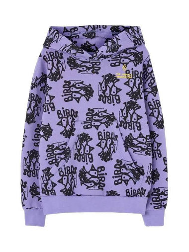 Kids Bird All over Hoodie Purple F24024 226FK - THE ANIMALS OBSERVATORY - BALAAN 1