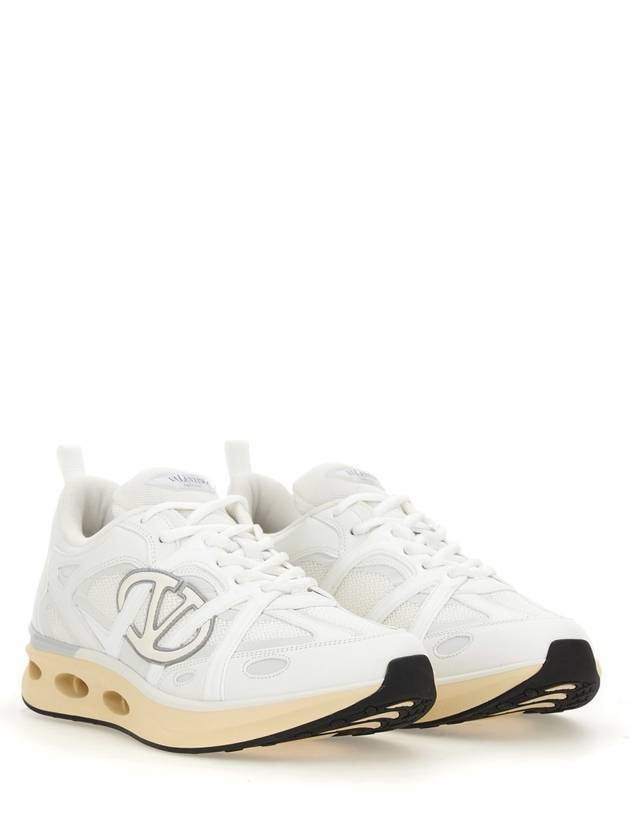 V Logo Low Top Sneakers White - VALENTINO - BALAAN 2